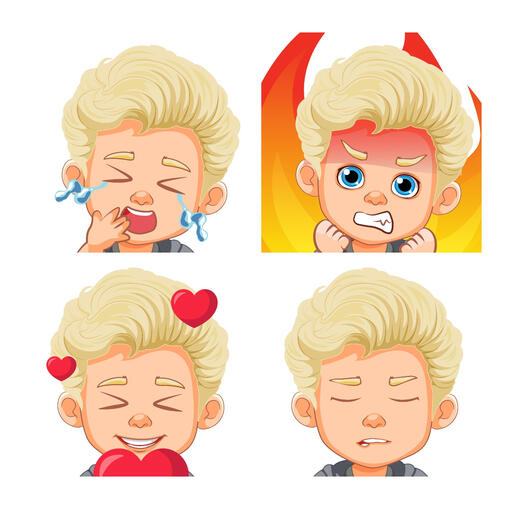 Boy Static emotes