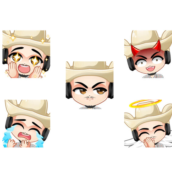 Boy Static emotes